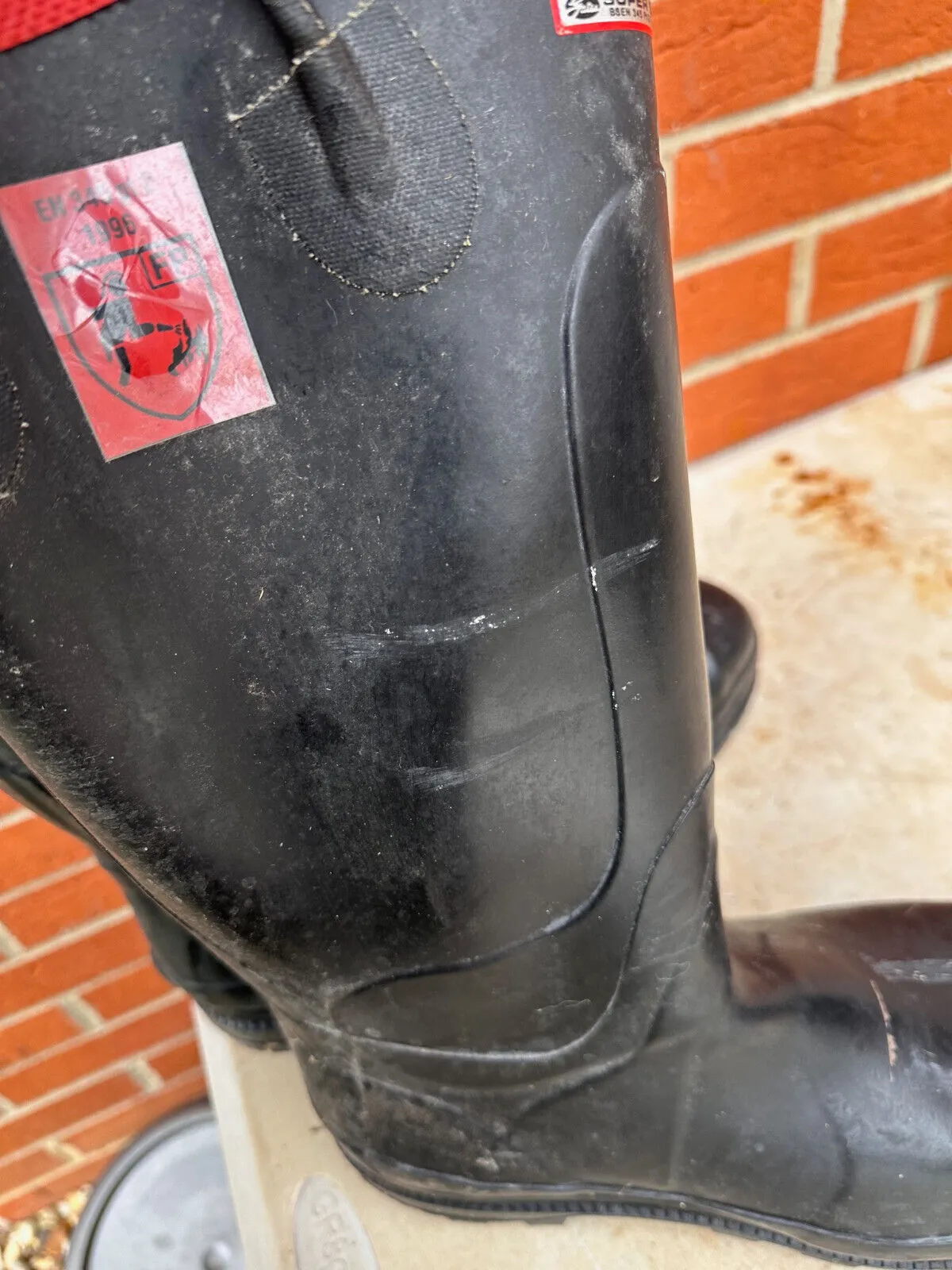 Firefighter 3000 Super Safety Wellies Work Boots Wellies - Size UK 11 - EU 45/46