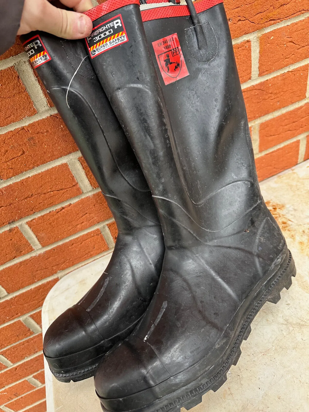 Firefighter 3000 Super Safety Wellies Work Boots Wellies - Size UK 11 - EU 45/46