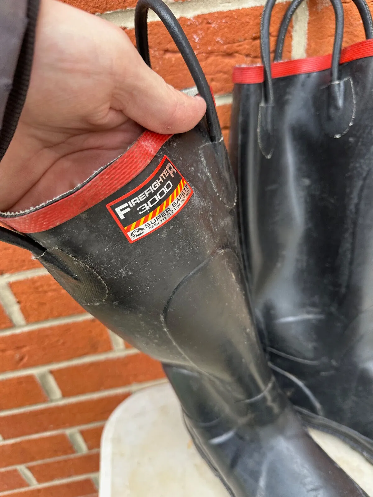 Firefighter 3000 Super Safety Wellies Work Boots Wellies - Size UK 7 - EU 40/41