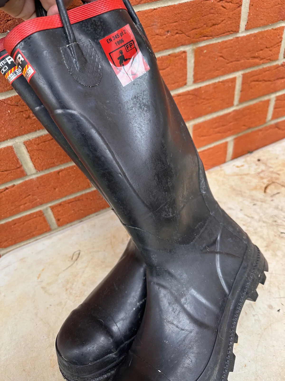 Firefighter 3000 Super Safety Wellies Work Boots Wellies - Size UK 7 - EU 40/41