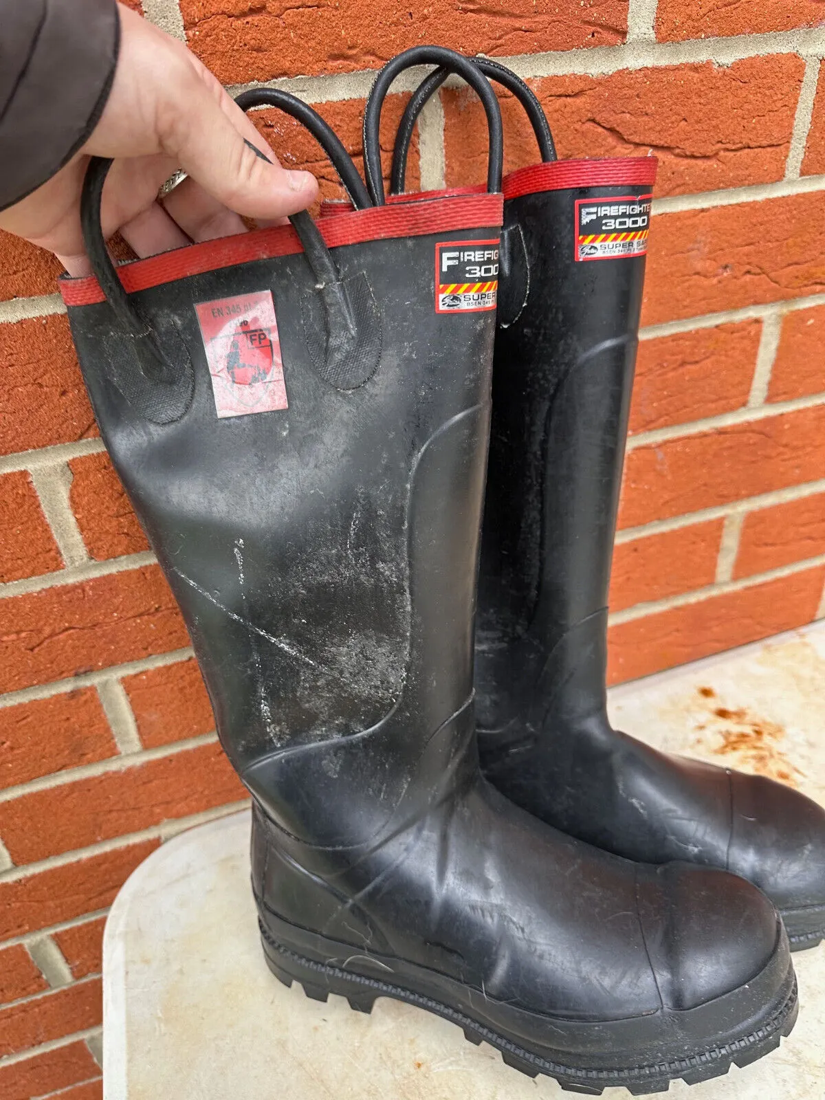 Firefighter 3000 Super Safety Wellies Work Boots Wellies - Size UK 7 - EU 40/41