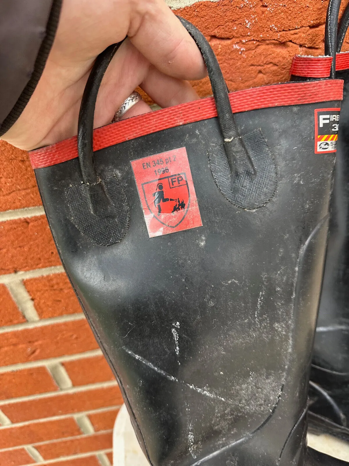 Firefighter 3000 Super Safety Wellies Work Boots Wellies - Size UK 7 - EU 40/41