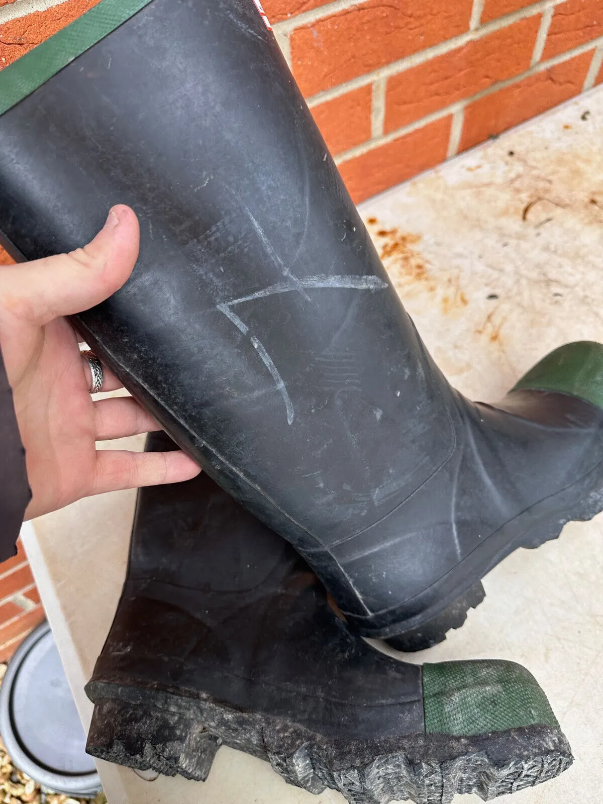 Gates Century Safety Wellington Work Boots Wellies - Size UK 7 - EU 40