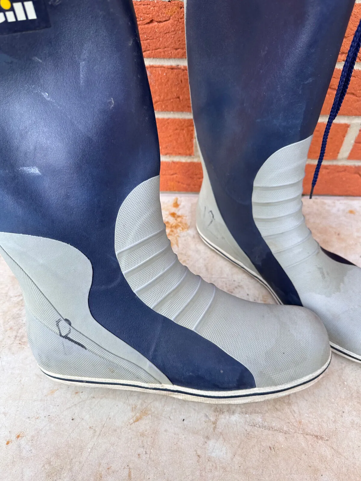 Gill Safety Rubber Wellies Sailing Boots - Size UK 12 - EU 47