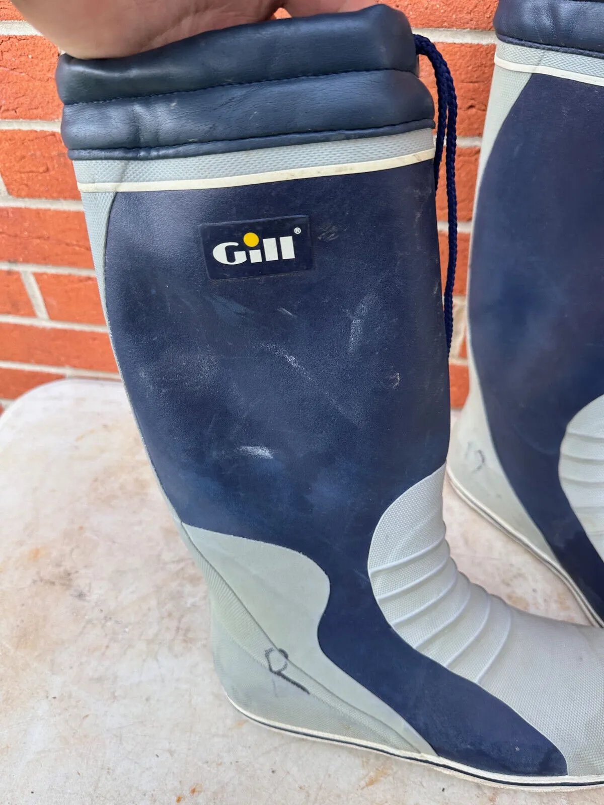 Gill Safety Rubber Wellies Sailing Boots - Size UK 12 - EU 47