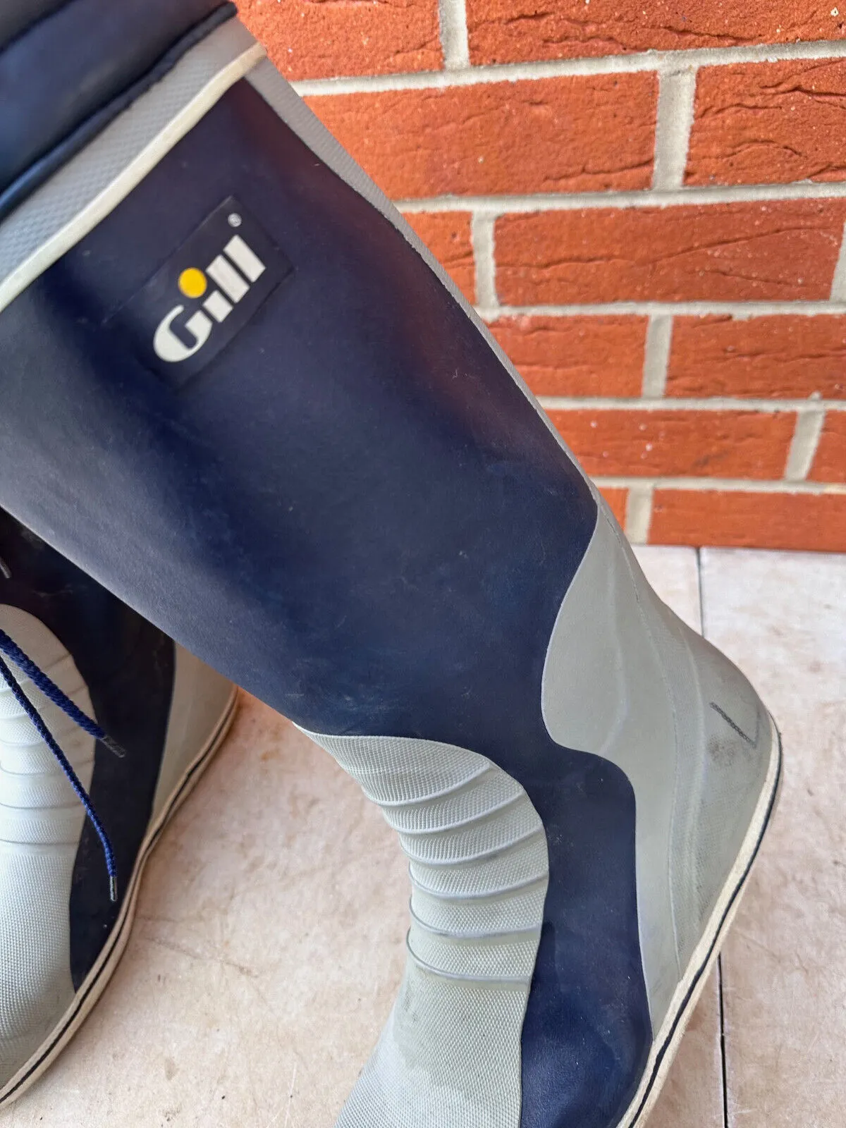Gill Safety Rubber Wellies Sailing Boots - Size UK 12 - EU 47