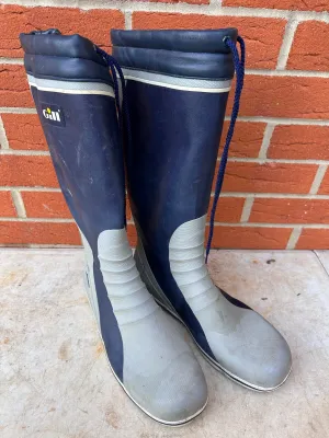 Gill Safety Rubber Wellies Sailing Boots - Size UK 12 - EU 47