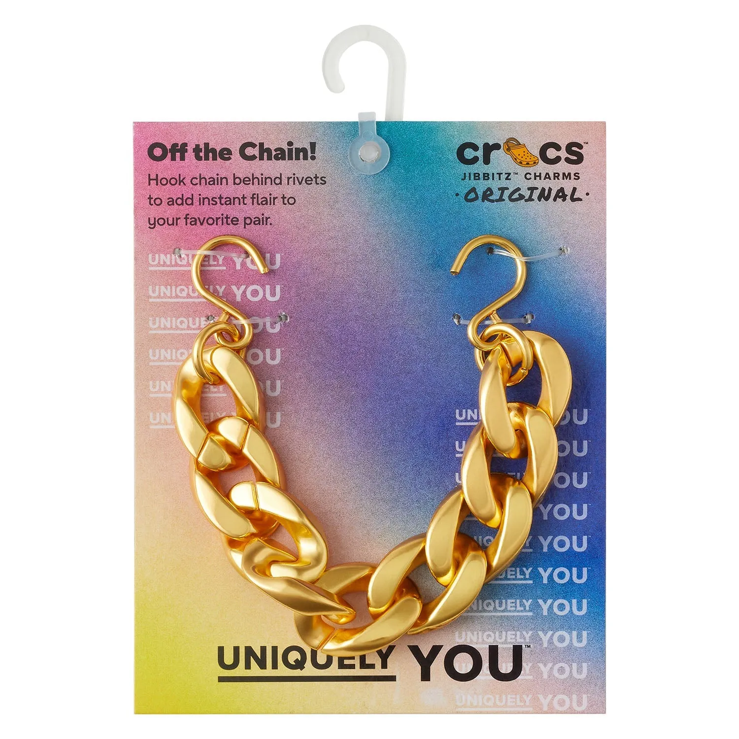 Gold Cuban Strap Chain Jibbitz