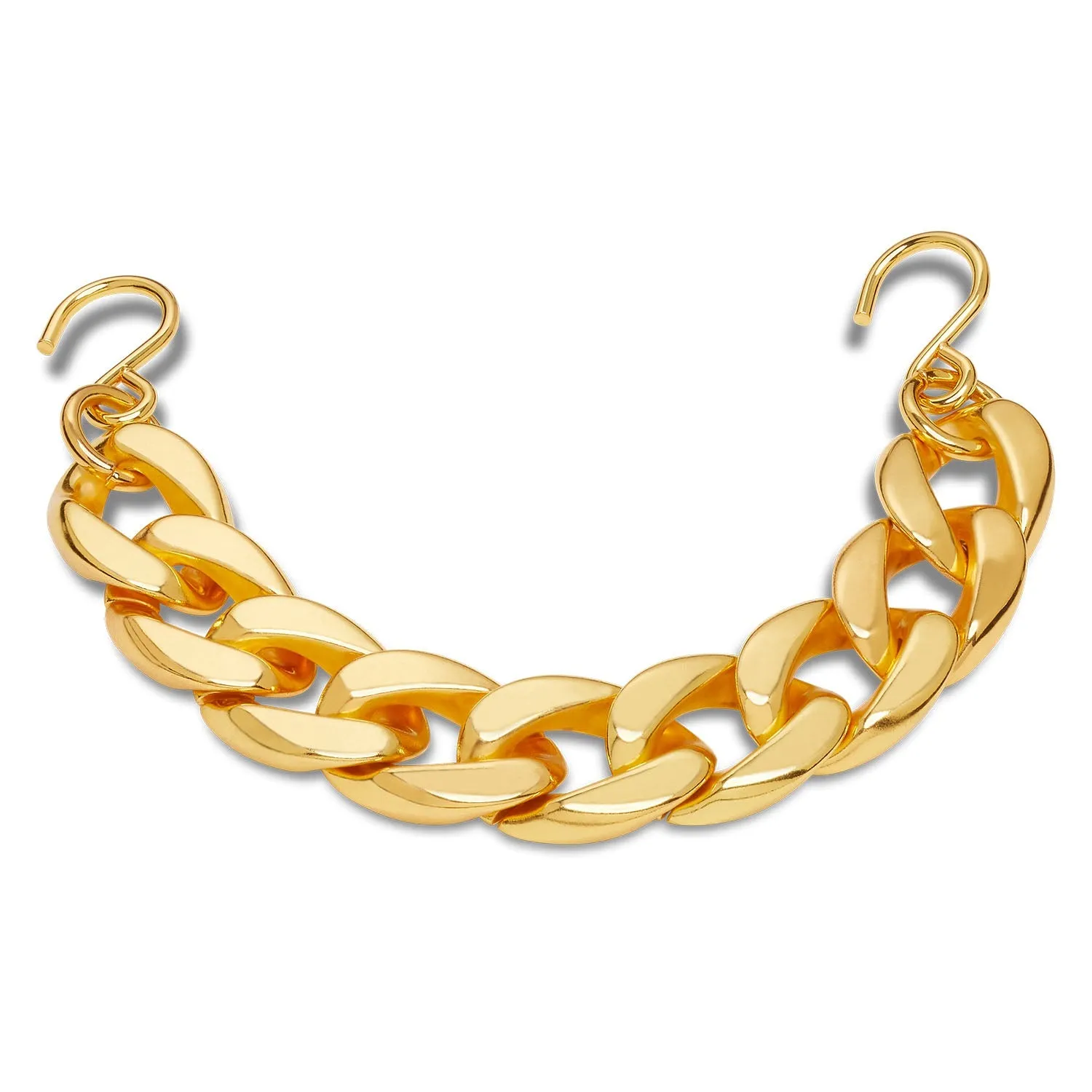 Gold Cuban Strap Chain Jibbitz