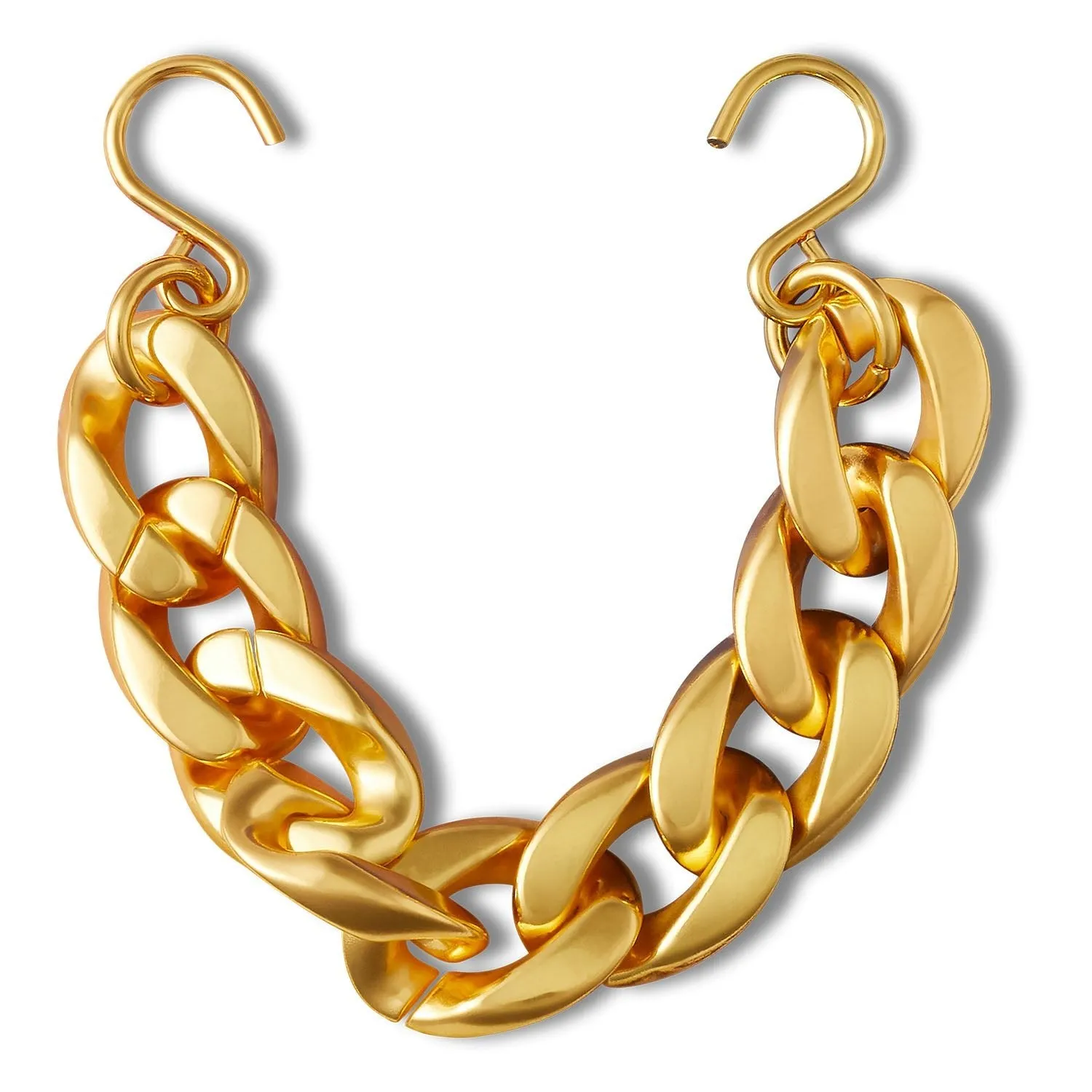 Gold Cuban Strap Chain Jibbitz