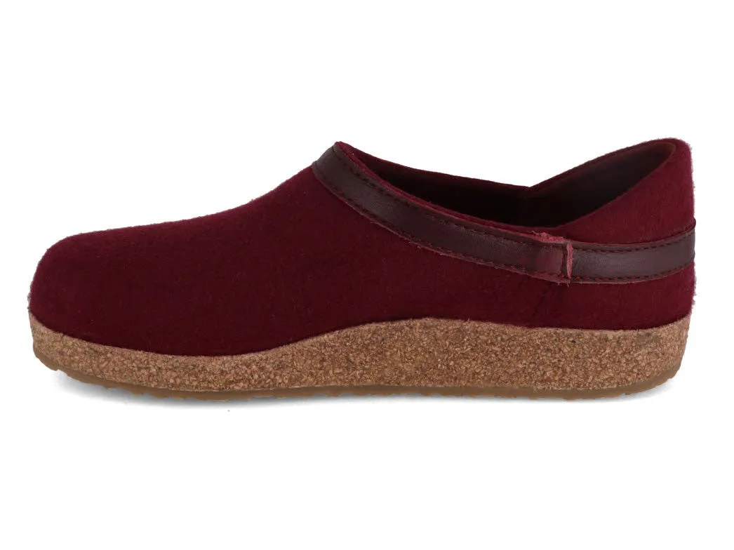 HAFLINGER GZ Buffalo Slippers with Arch Support, bordeaux