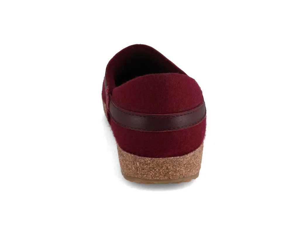 HAFLINGER GZ Buffalo Slippers with Arch Support, bordeaux