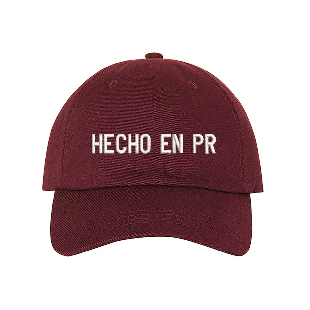 Hecho En PR Embroidered Baseball Hat – Rep Puerto Rico with Pride! 🇵🇷🧢