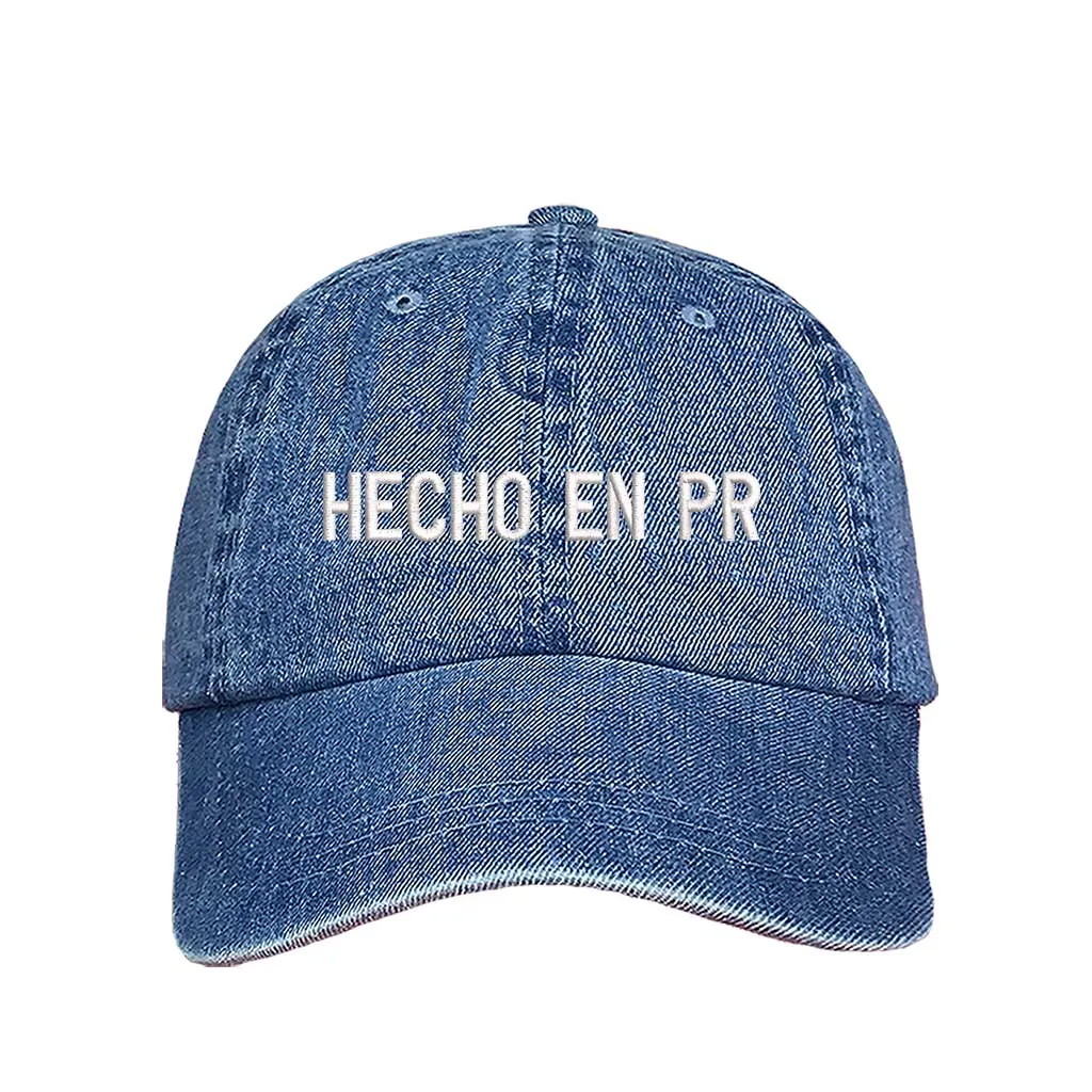 Hecho En PR Embroidered Baseball Hat – Rep Puerto Rico with Pride! 🇵🇷🧢