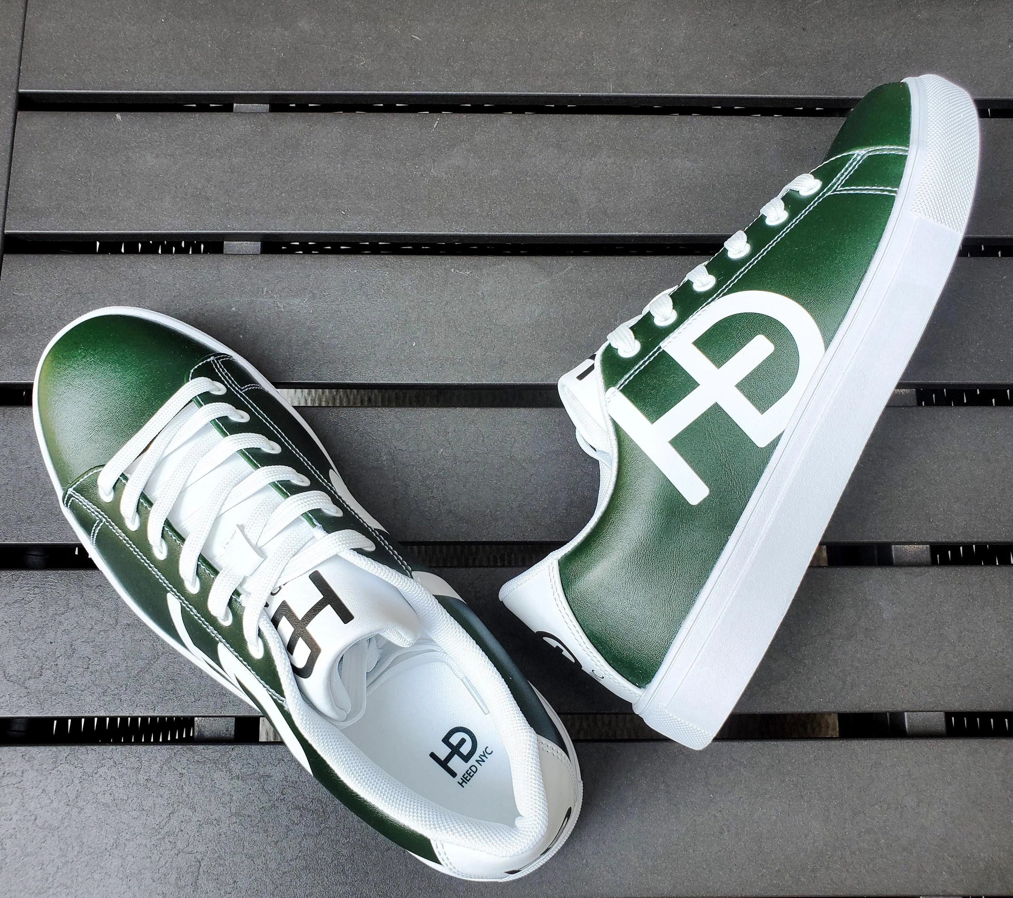 HEED NYC Men's Forest Green Sneaker & Duffle Bag Combo