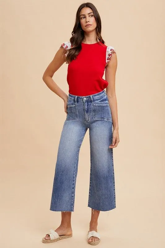 High Rise Wide Leg Jeans