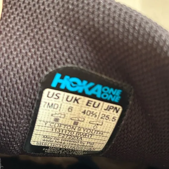 Hoka Clifton 9 Youth Sneakers