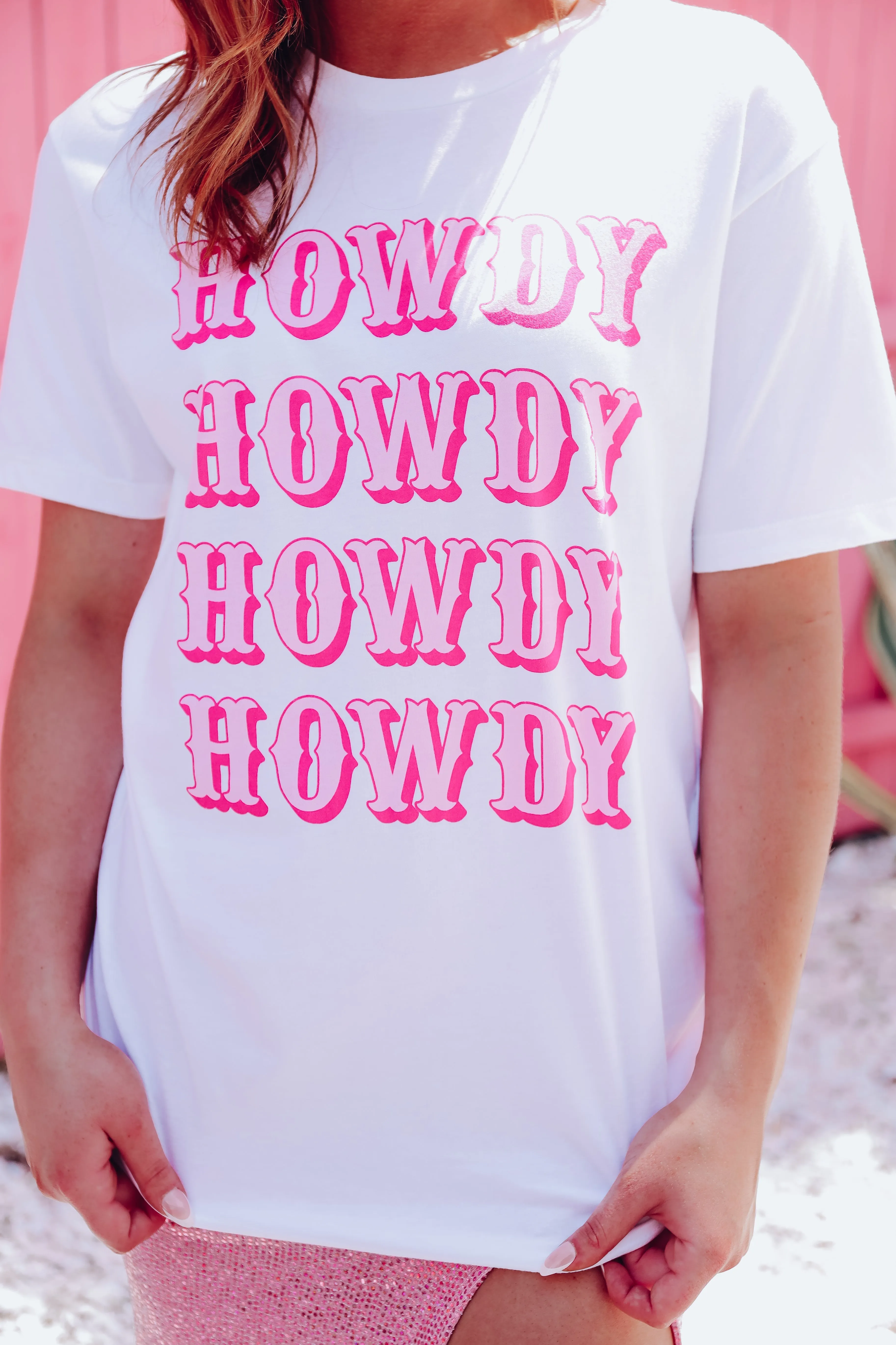 Howdy Graphic Tee - White