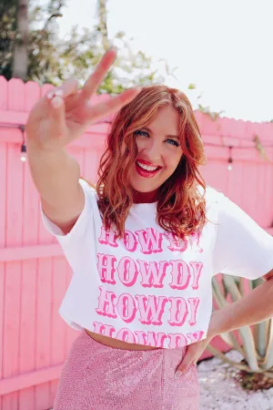 Howdy Graphic Tee - White