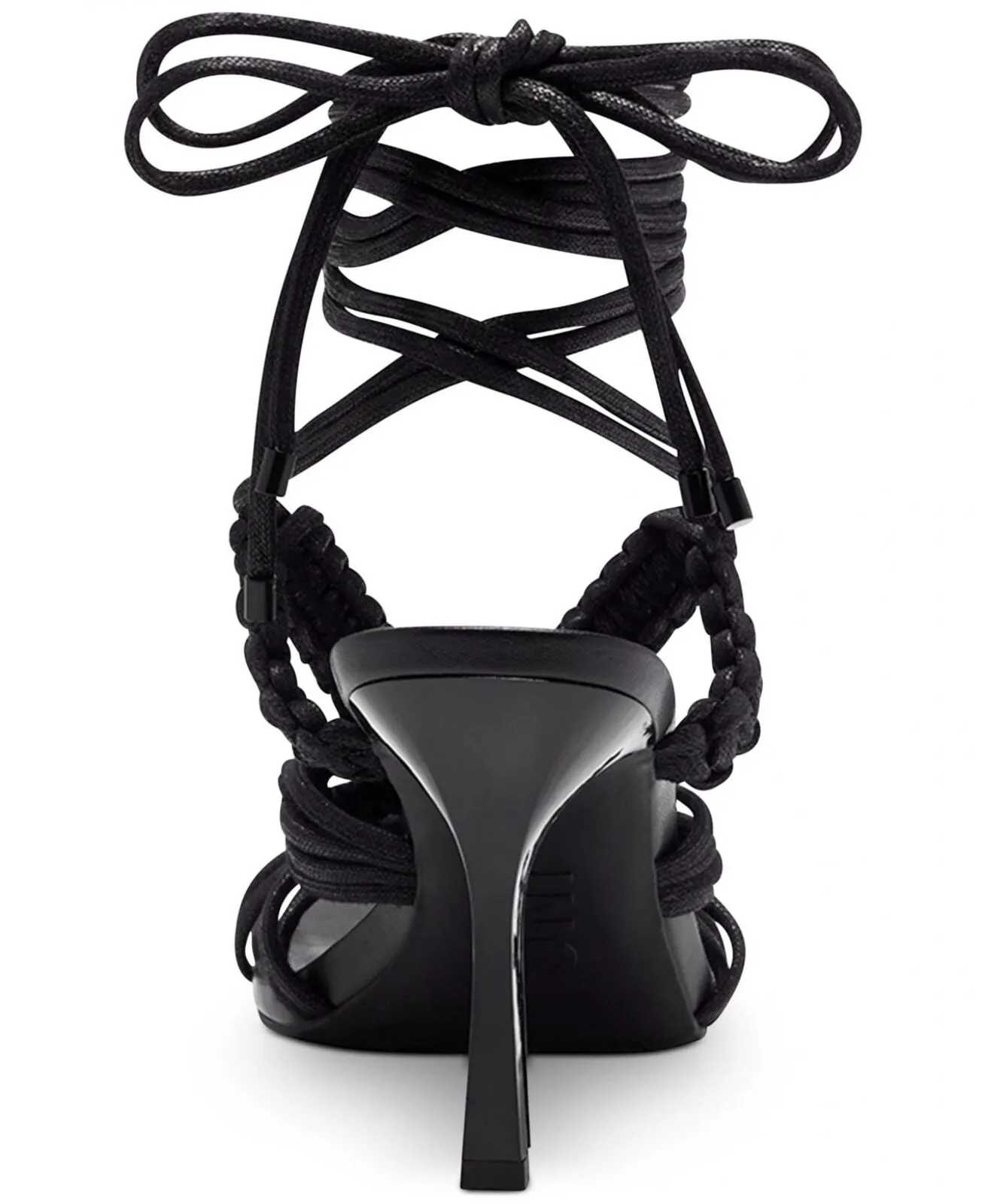 I.N.C. International Concepts Womens Brayd Square Toe Strappy Pumps Black 9.5M