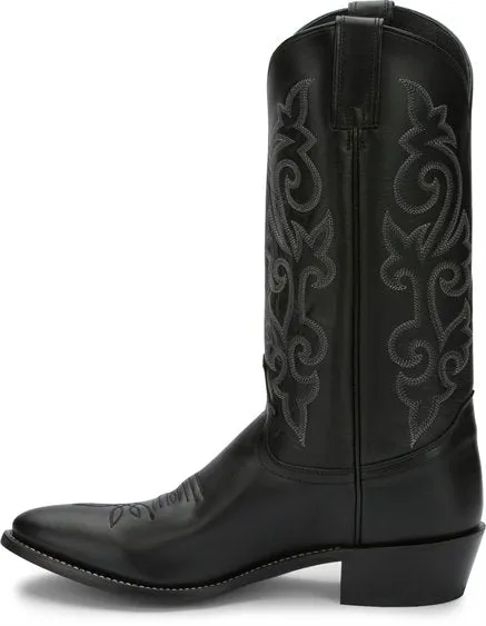 Justin Boots 1409 Buck Black Mens Cowboy Boots