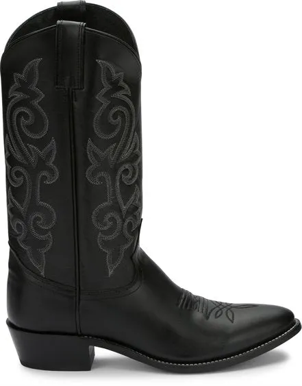 Justin Boots 1409 Buck Black Mens Cowboy Boots