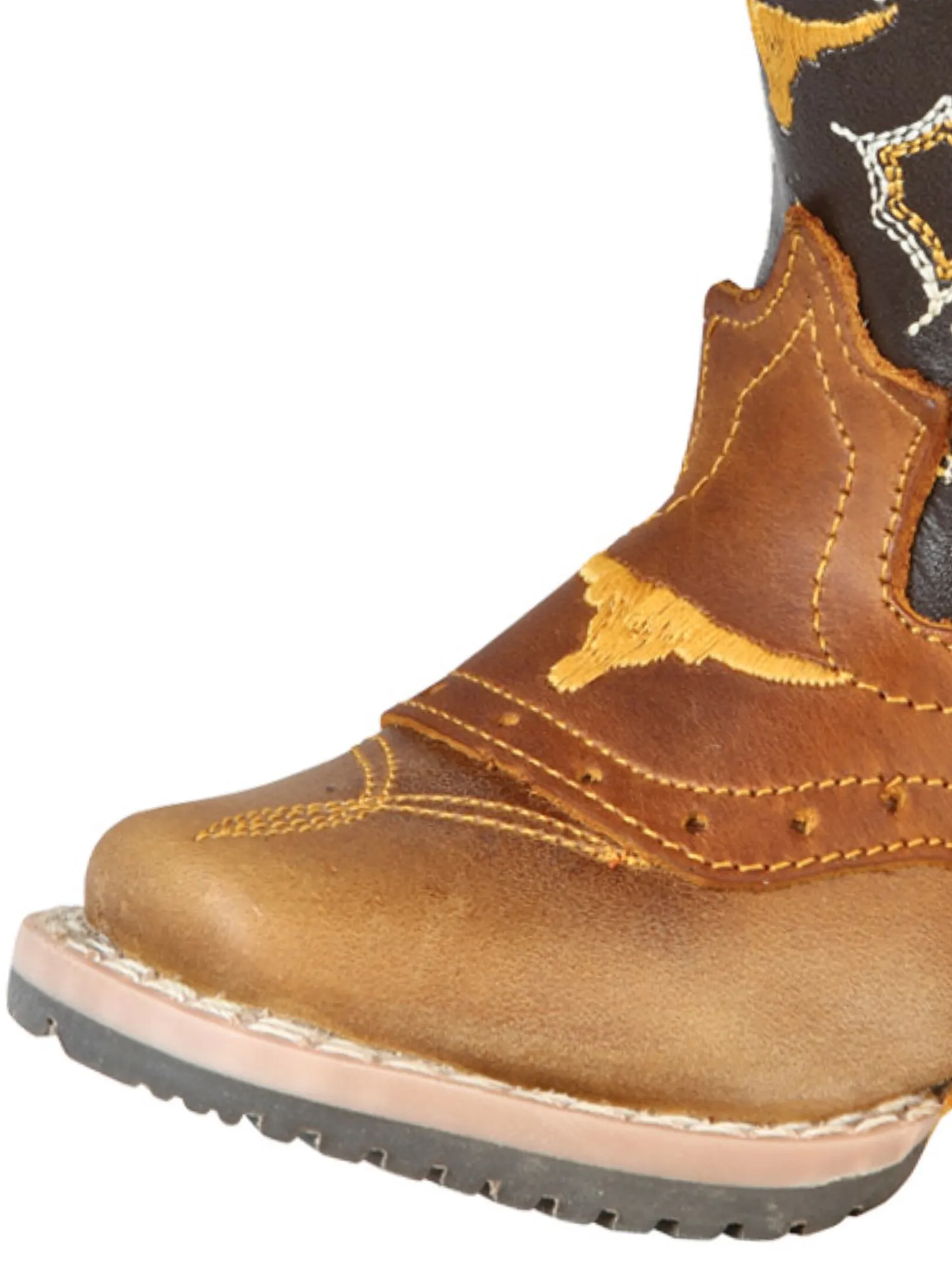 Kids - Botas Vaqueras Rodeo con Antifaz de Piel Genuina para Bebes 'Jar Boots' - ID: 126574