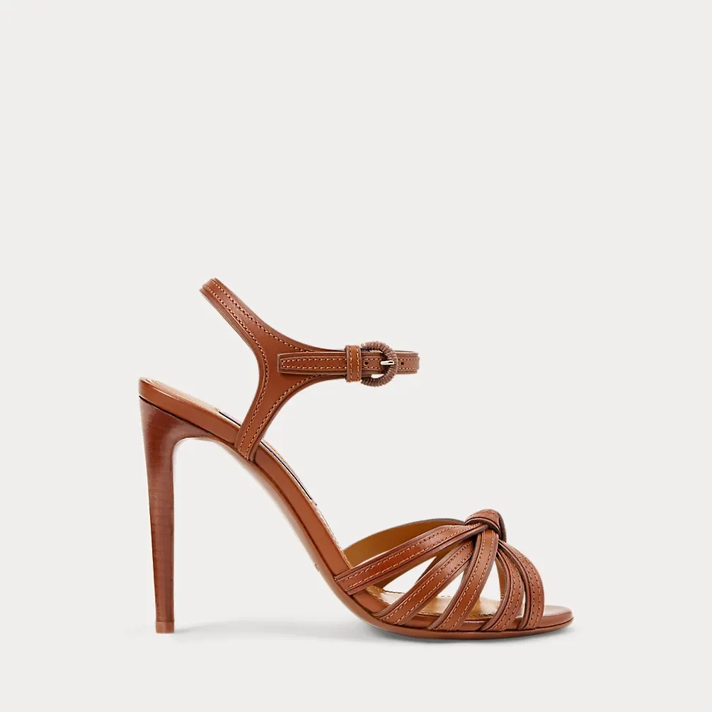 Kieran 100 MM Burnished Calfskin Sandal