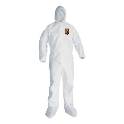 Kimberly-Clark Professional KLEENGUARD A20 Breathable Particle Protection Coveralls, M, Hood/Boots, Zip, 49122