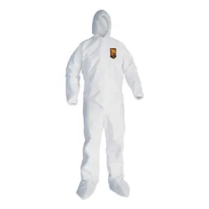Kimberly-Clark Professional KLEENGUARD A20 Breathable Particle Protection Coveralls, M, Hood/Boots, Zip, 49122