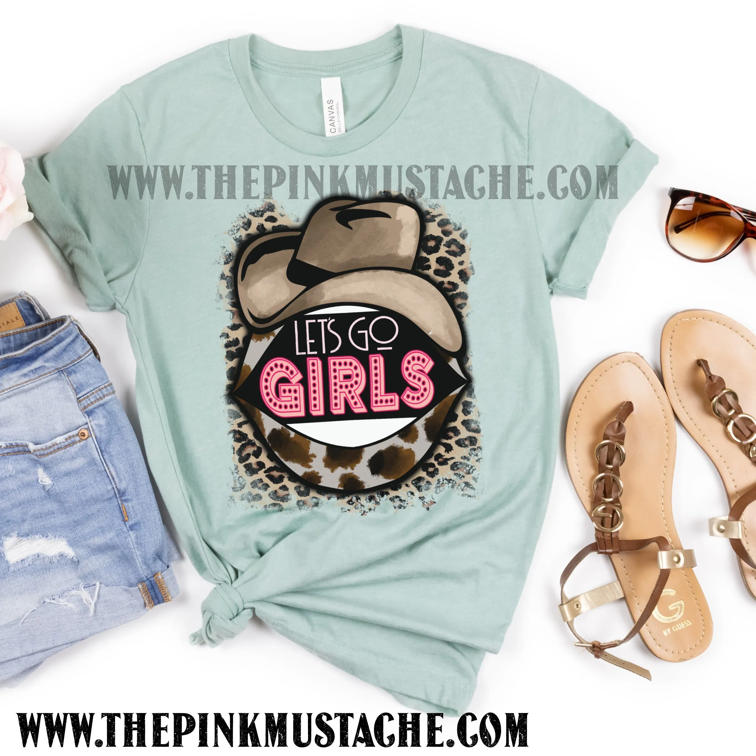 Let's Go Girls - Cowboy Hat Western Music - Country Music Western Vibes Tee / Bella Canvas