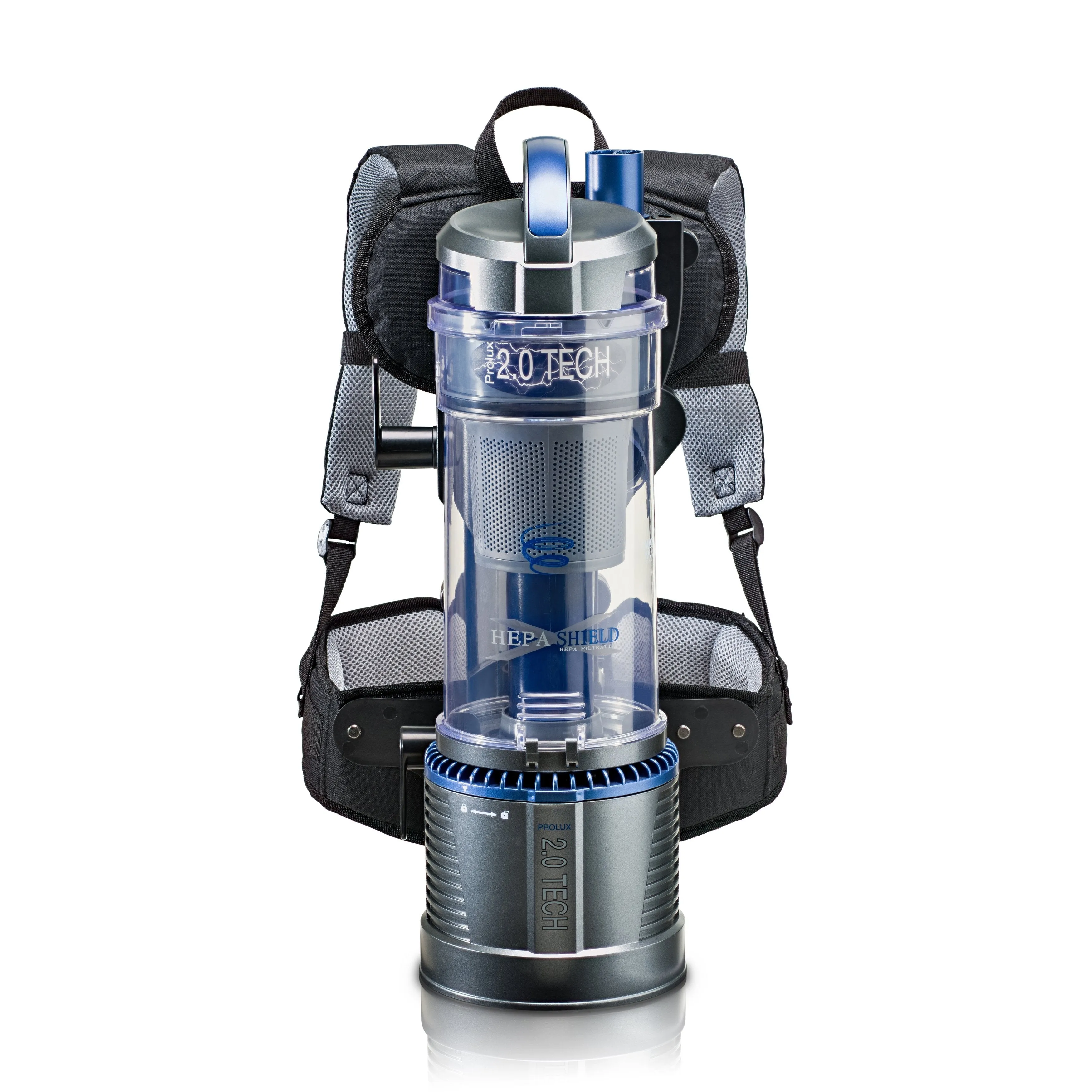 Lightweight Bagless 2.0 Backpack Vacuum w/ Power Nozzle and 5 YR Warranty by Prolux