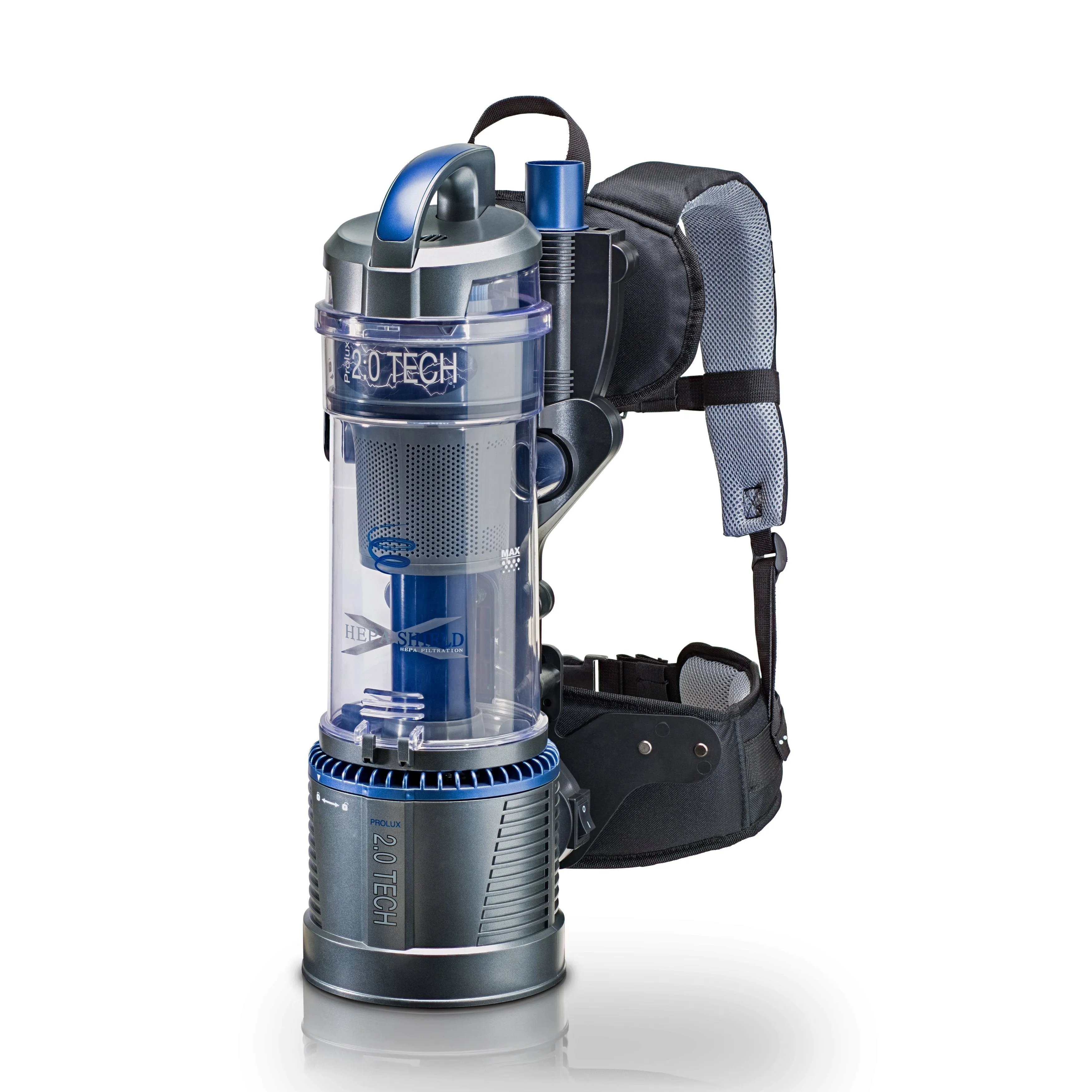 Lightweight Bagless 2.0 Backpack Vacuum w/ Power Nozzle and 5 YR Warranty by Prolux