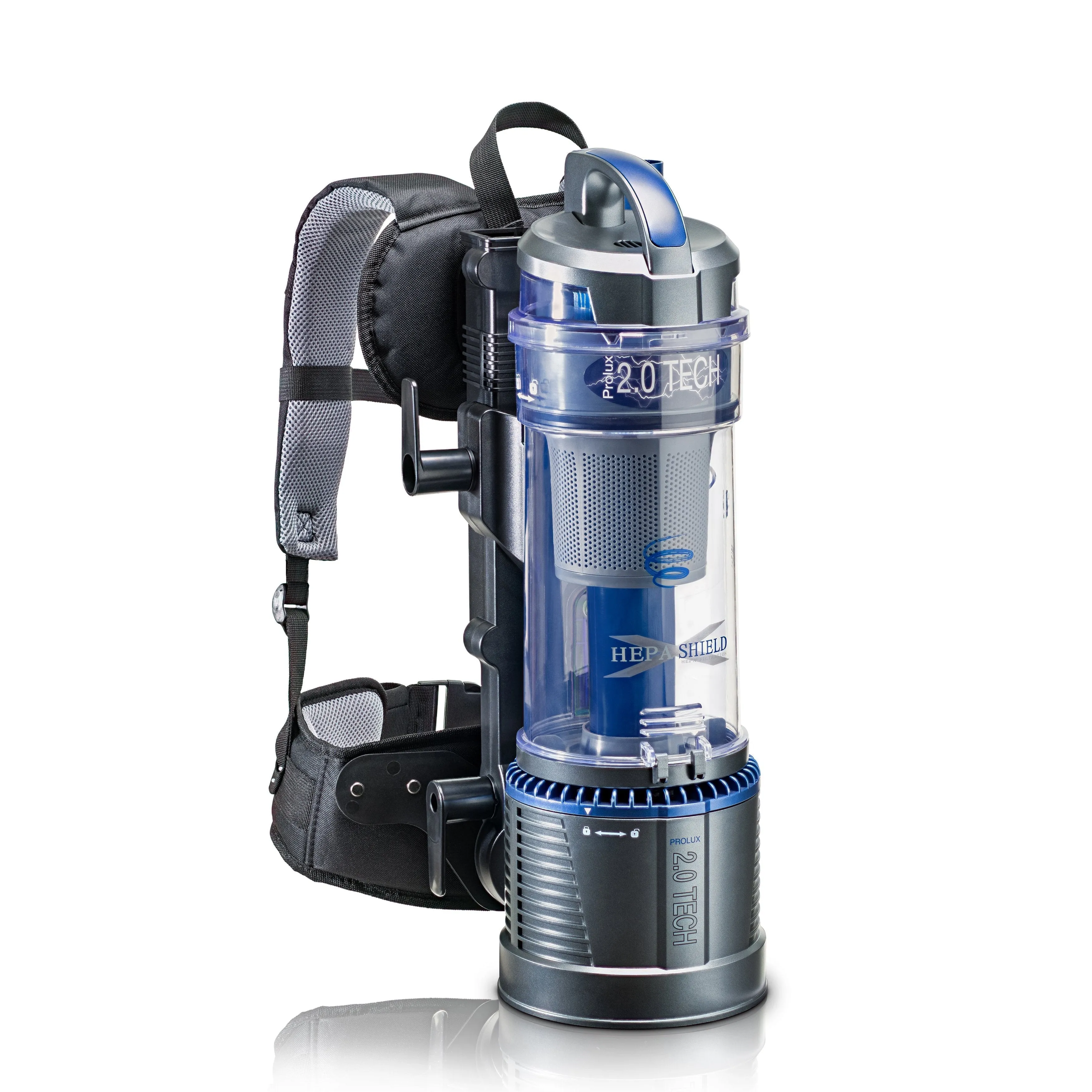 Lightweight Bagless 2.0 Backpack Vacuum w/ Power Nozzle and 5 YR Warranty by Prolux