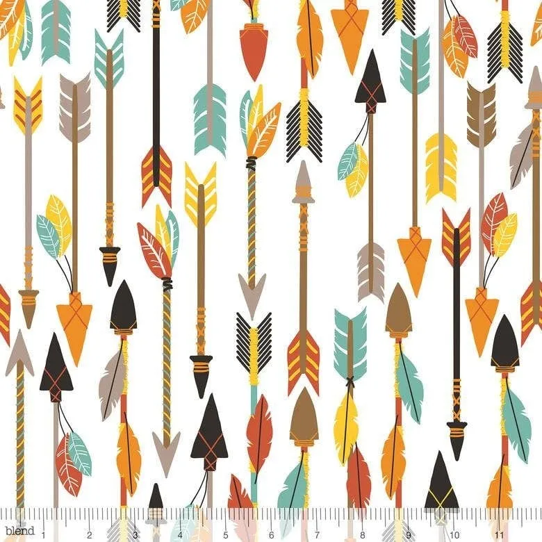 Luckie Fat Quarter Bundle, Western Fabrics, Blend Maude Ashbury, Modern Country, Boots Hoseshoes Feathers Chevron Stars, Turquoise Brown
