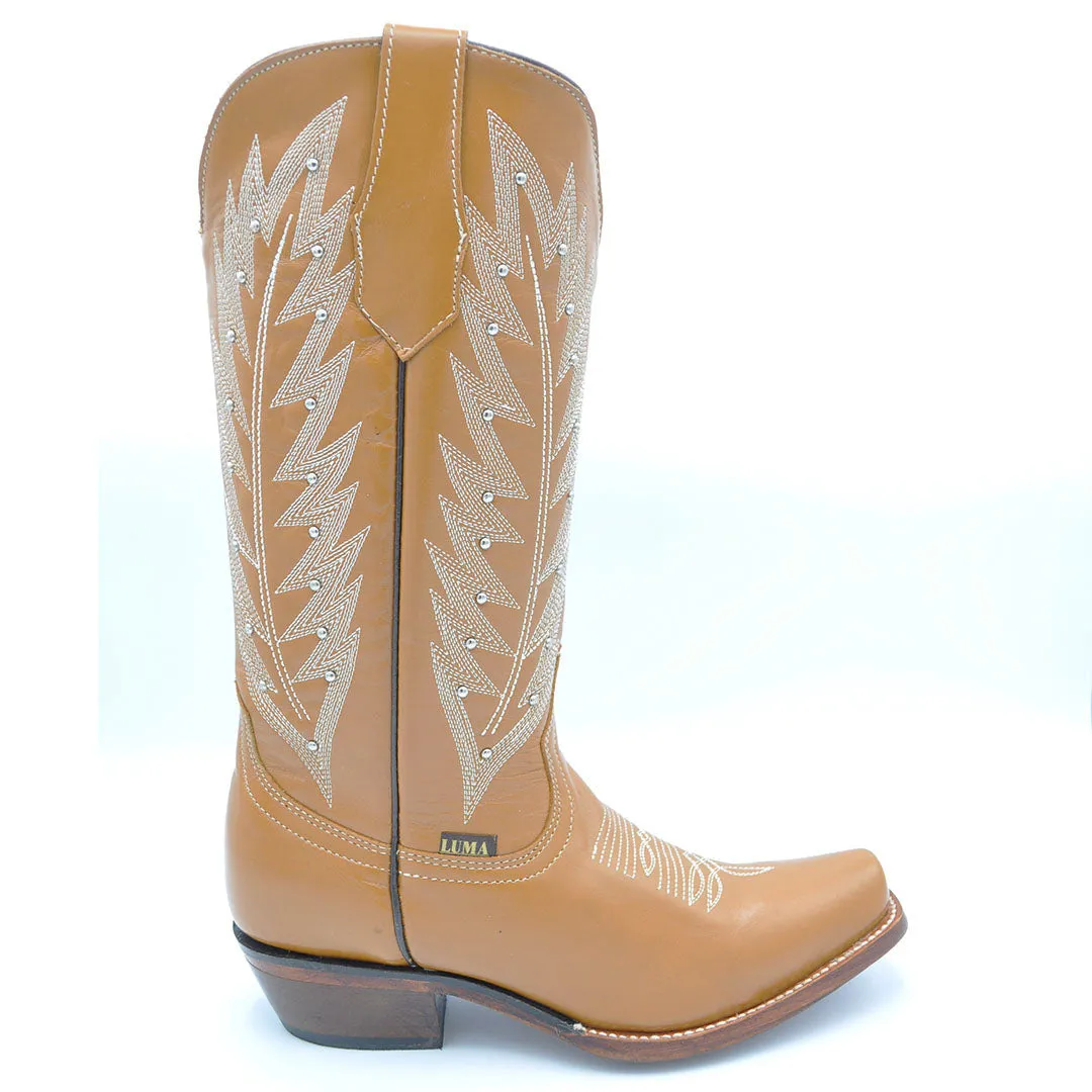Luma Raquel Women's Cowhide Western Honey Boots