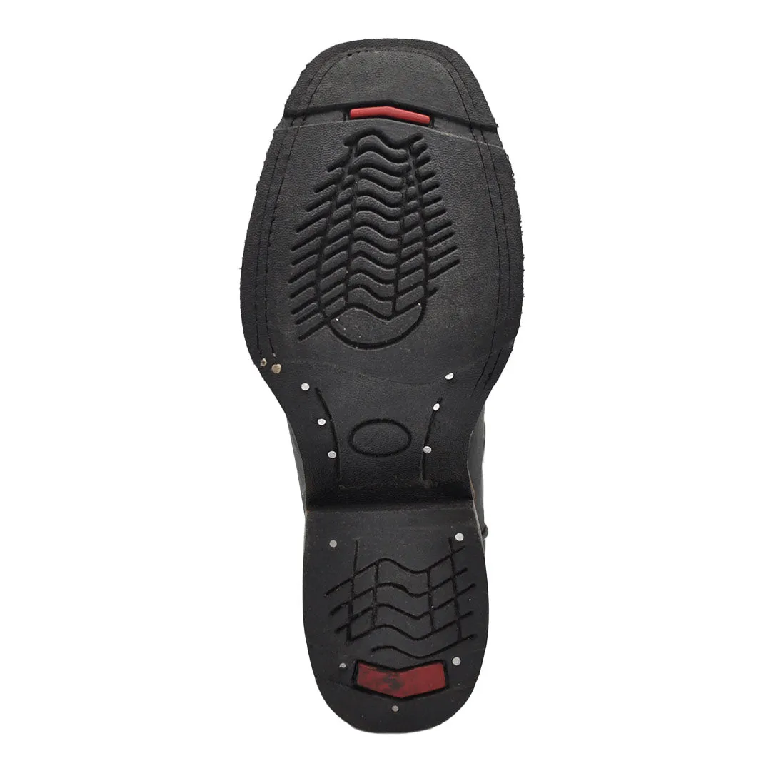 Luma Youth Kid's Rodeo Square Toe Black Western Boots