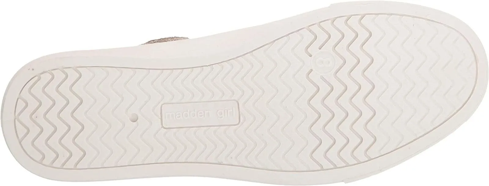Madden Girl Retro Laceless Lillyy Sneaker Shoes Dark Oatmeal Fabric Brown 6.5M