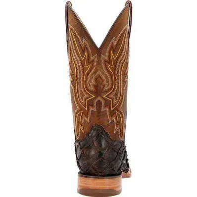 Men's Durango Dark Brown Piraruccu Fish Western Boots