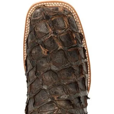 Men's Durango Dark Brown Piraruccu Fish Western Boots