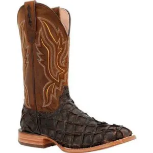 Men's Durango Dark Brown Piraruccu Fish Western Boots