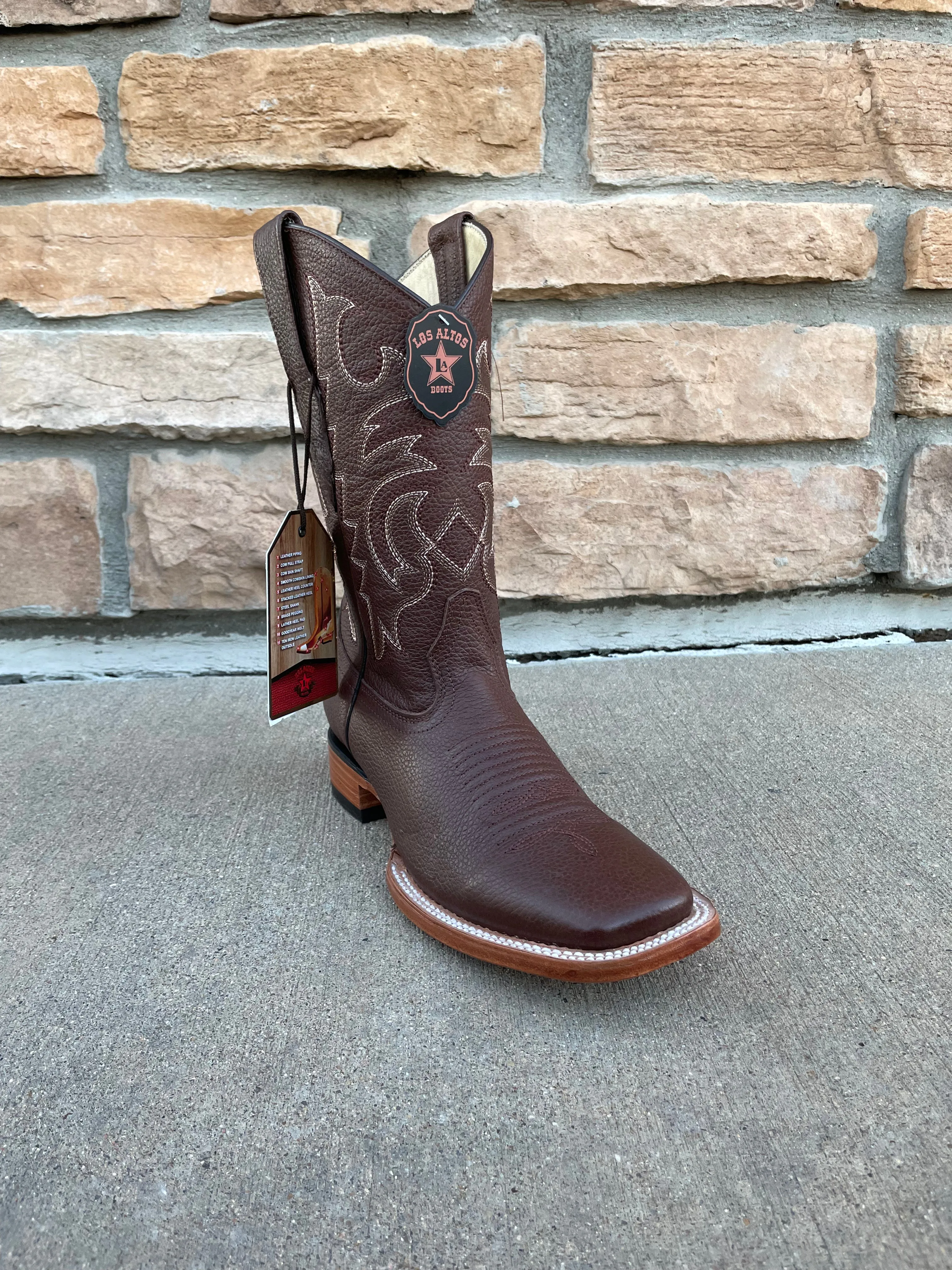 Men's Los Altos Grisly Wide Square Toe Boots