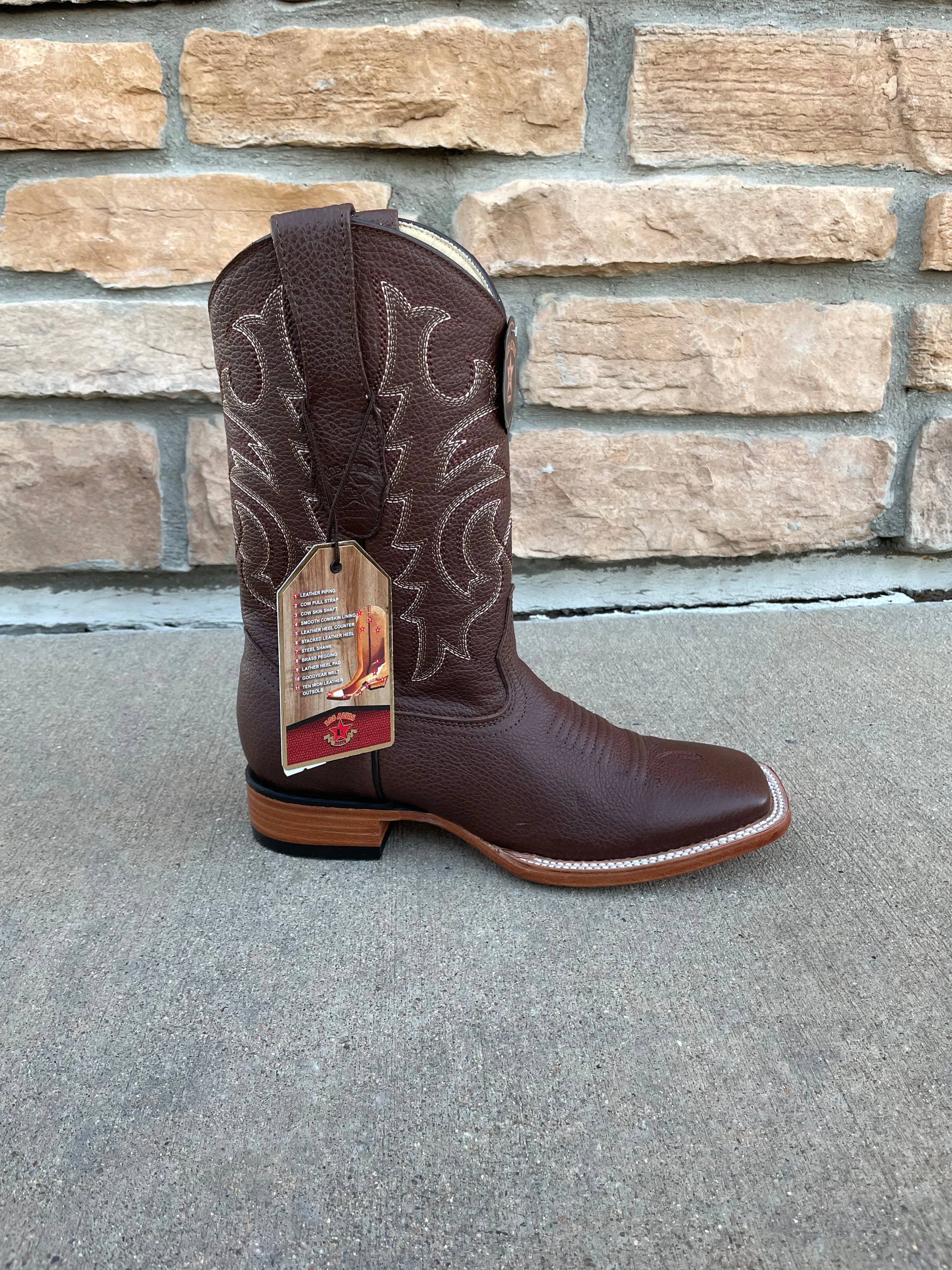 Men's Los Altos Grisly Wide Square Toe Boots
