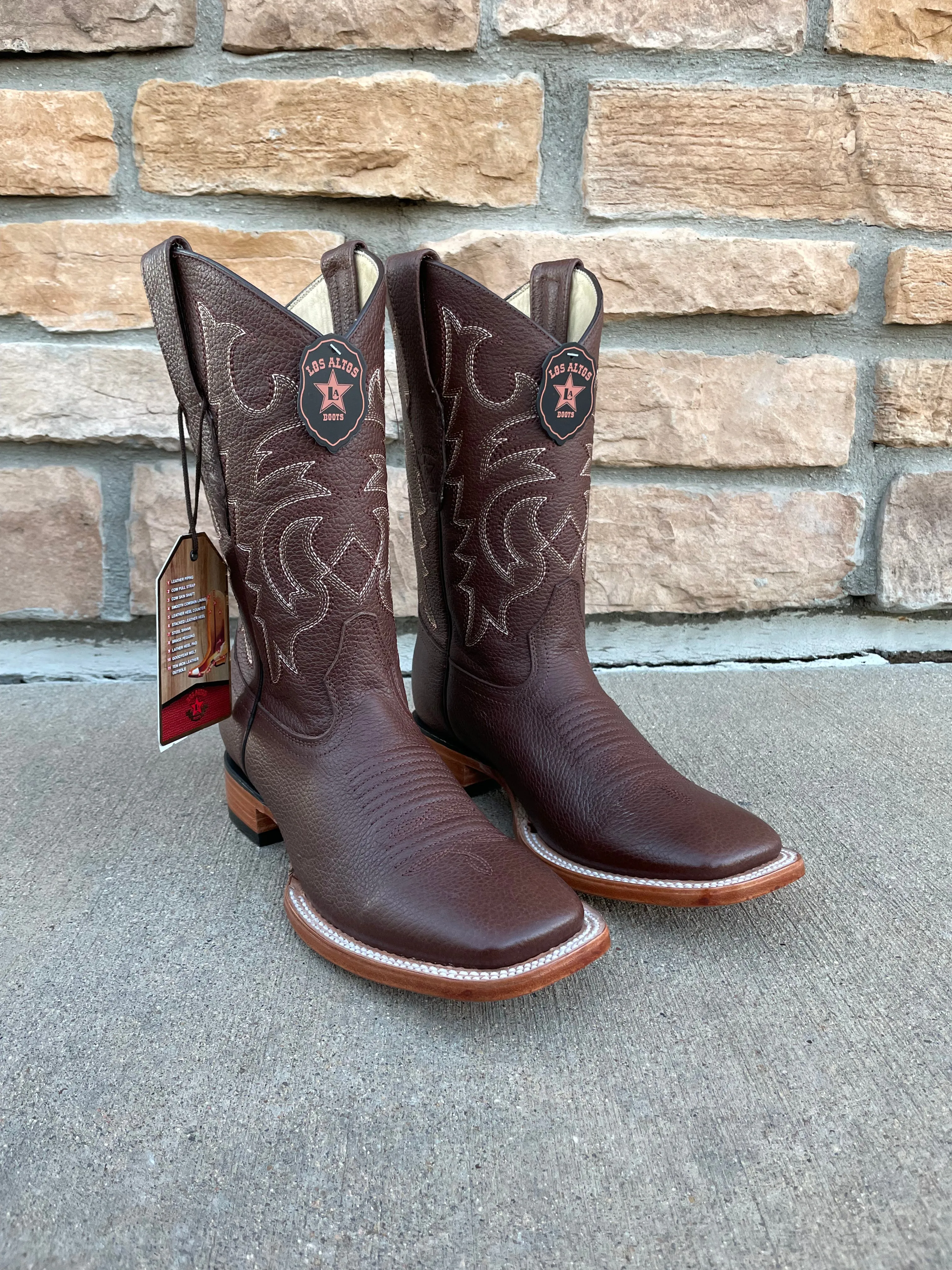 Men's Los Altos Grisly Wide Square Toe Boots