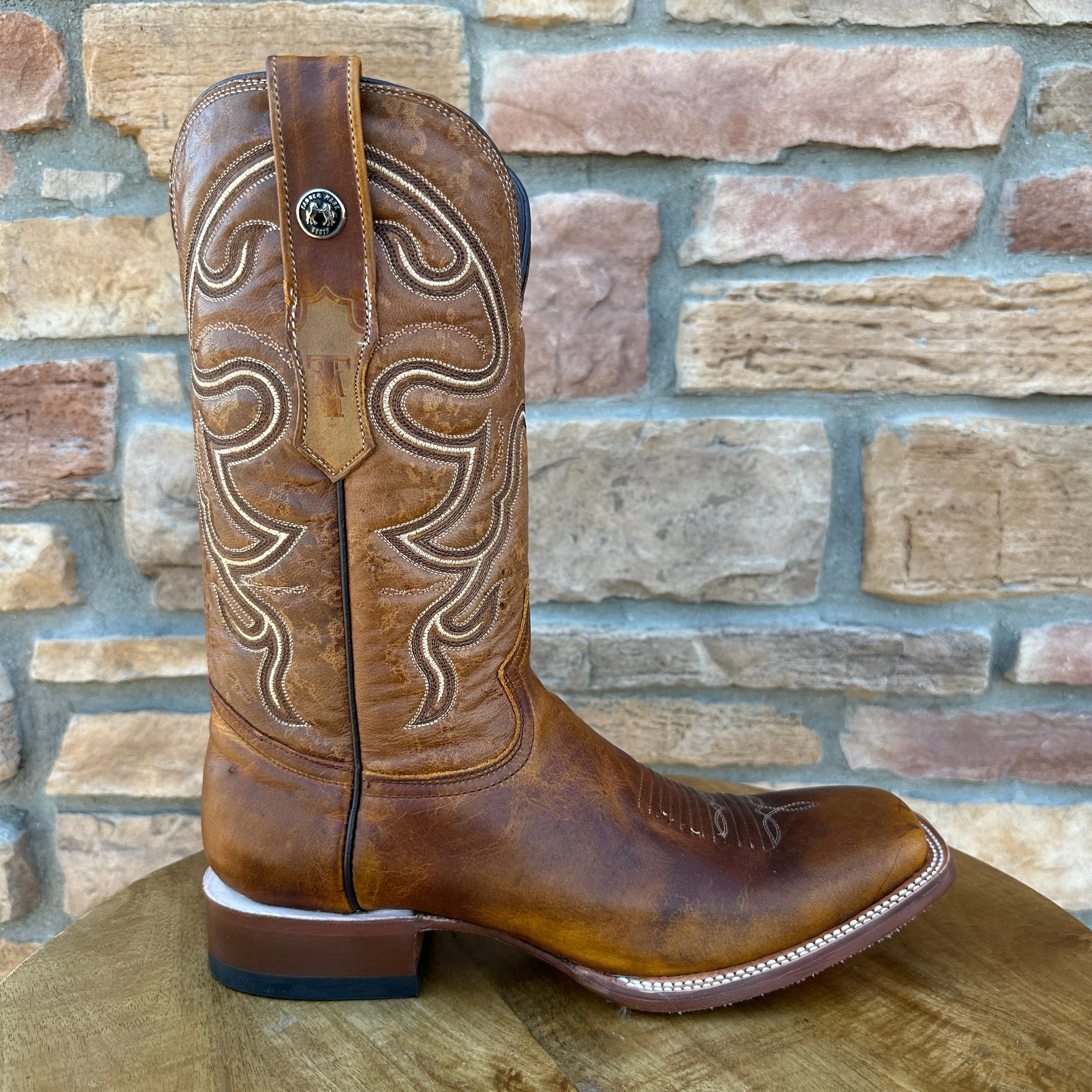 Men's Tanner Mark Damiana Wide Square Toe Boots