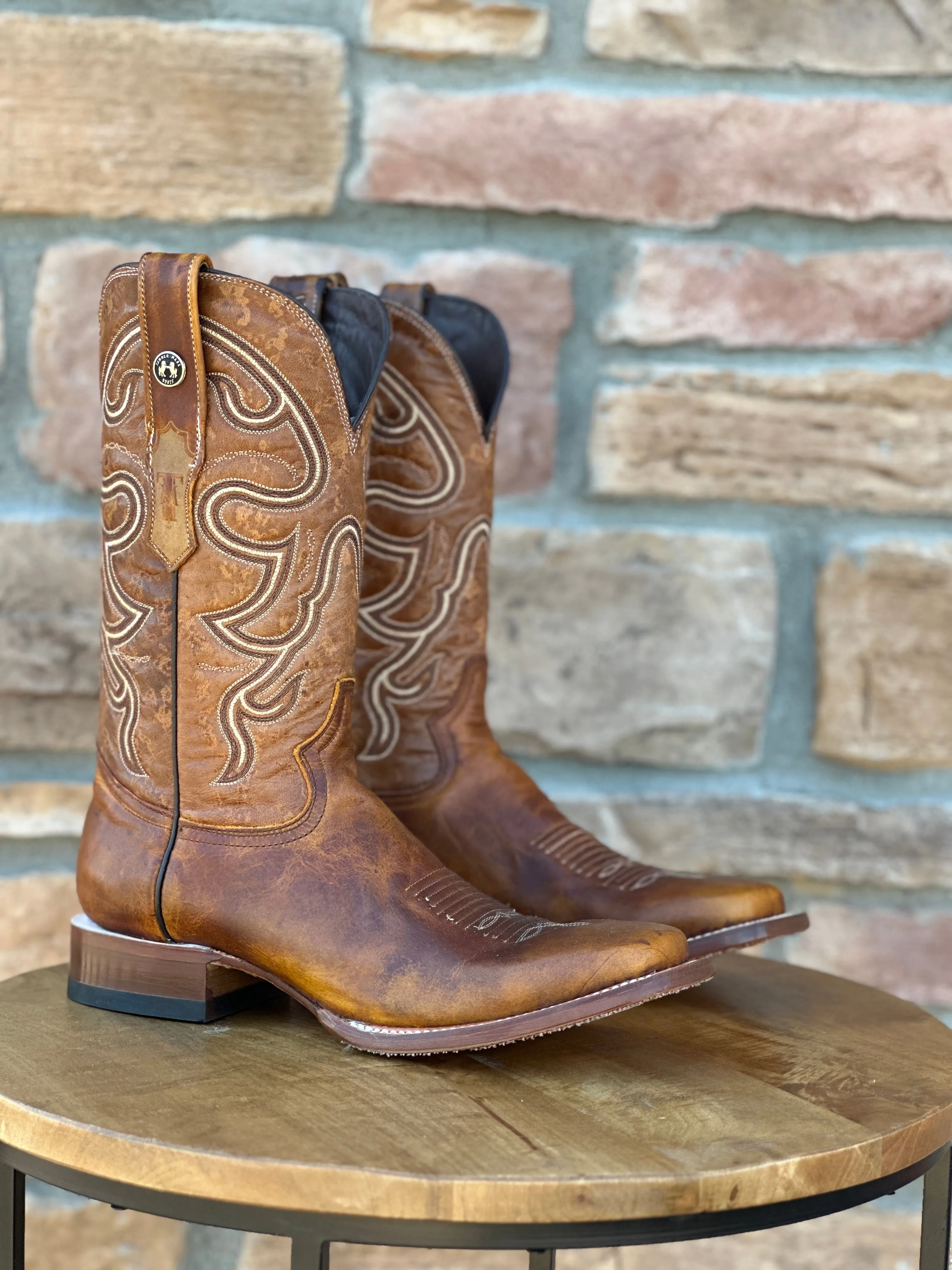 Men's Tanner Mark Damiana Wide Square Toe Boots
