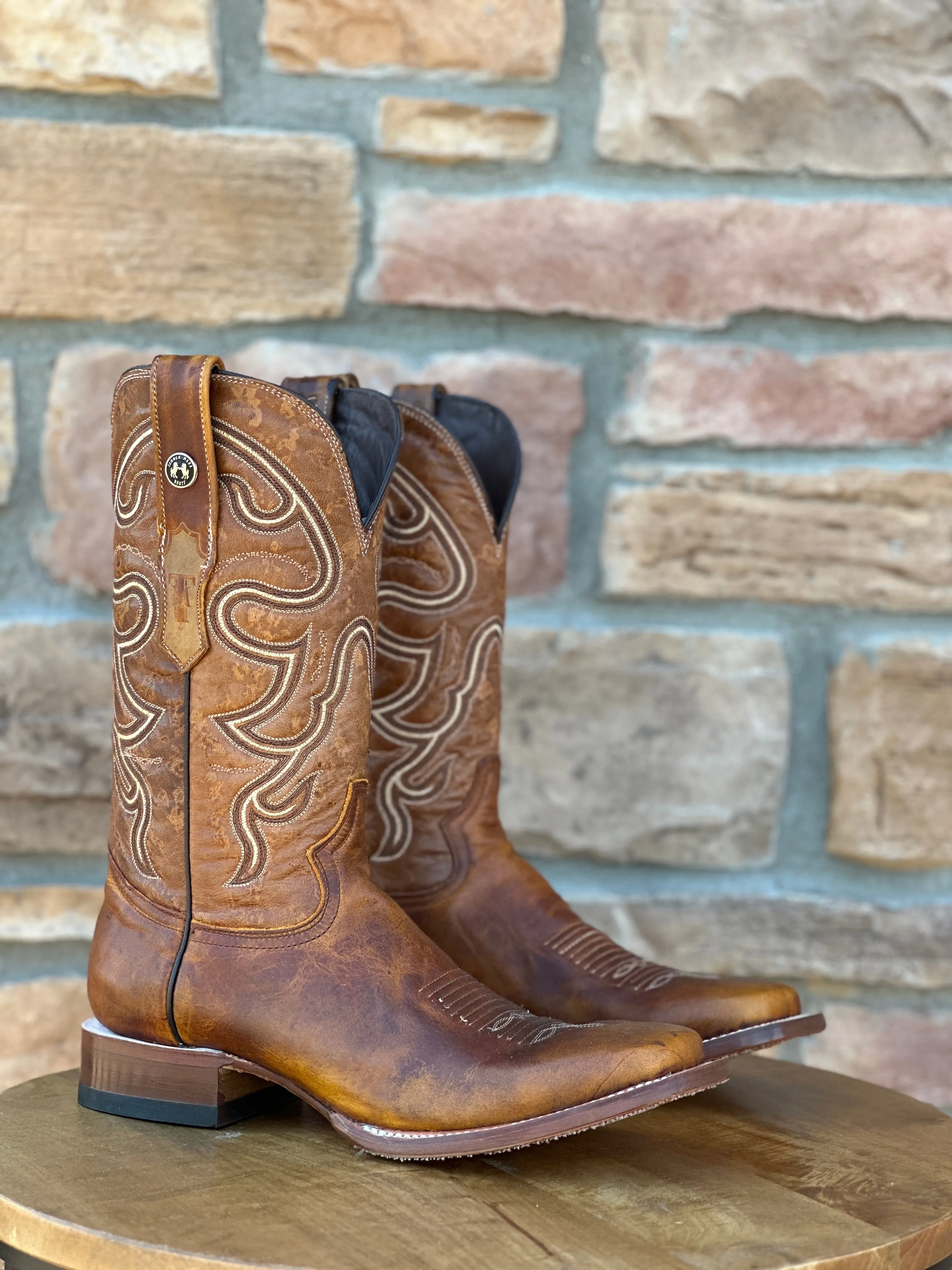 Men's Tanner Mark Damiana Wide Square Toe Boots