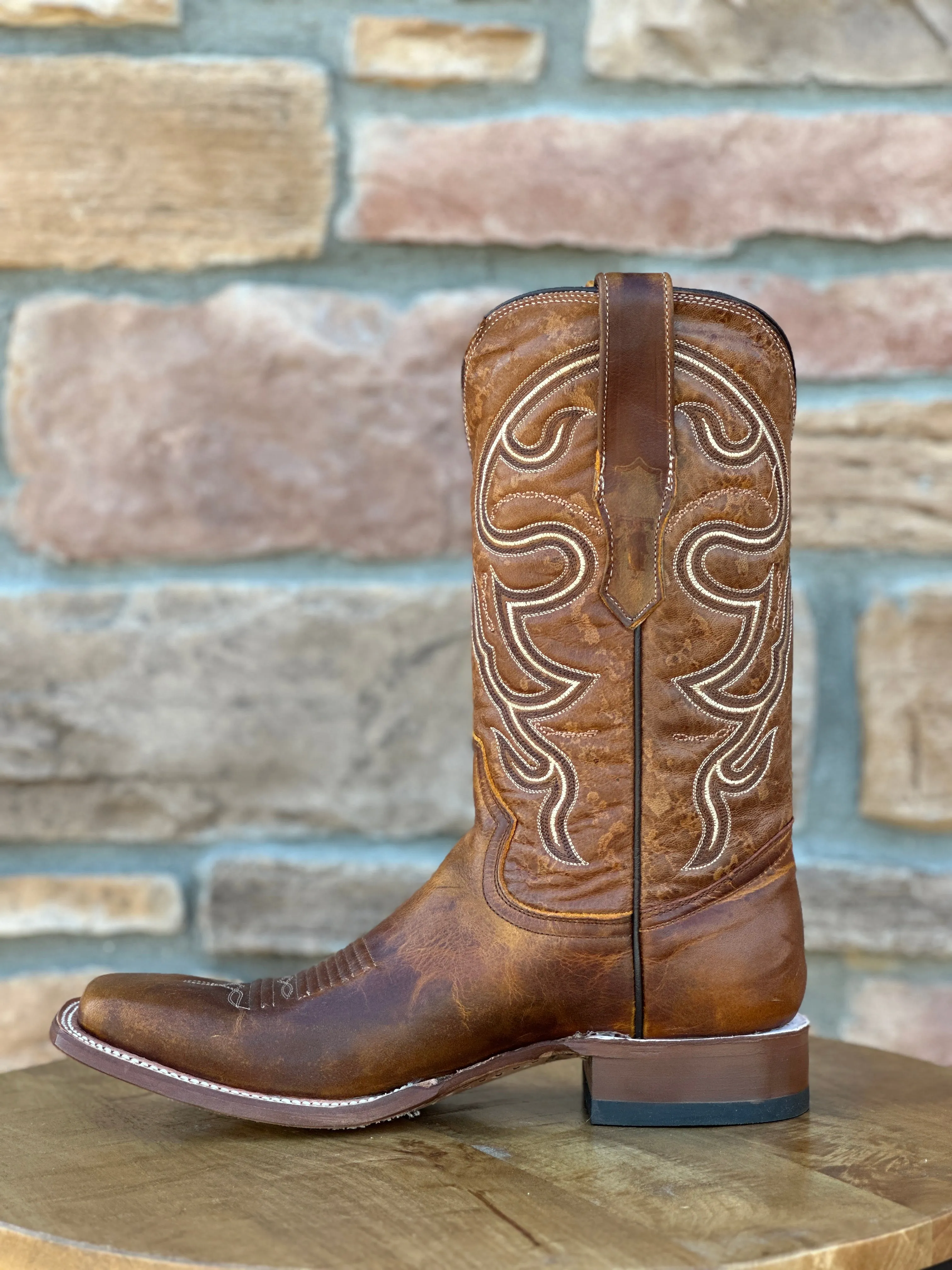 Men's Tanner Mark Damiana Wide Square Toe Boots