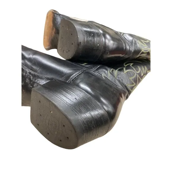 Men’s western  black cowboy boots 9.5D by Nocona SKU 562