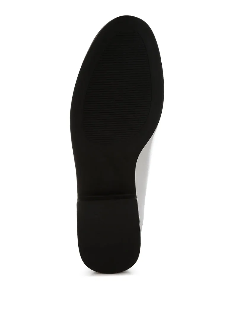 Metallic Horsebit Detail Loafers By MODE